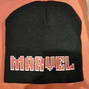 Marvel Black and Red Kids Beanie Hat